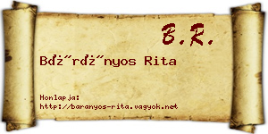 Bárányos Rita névjegykártya